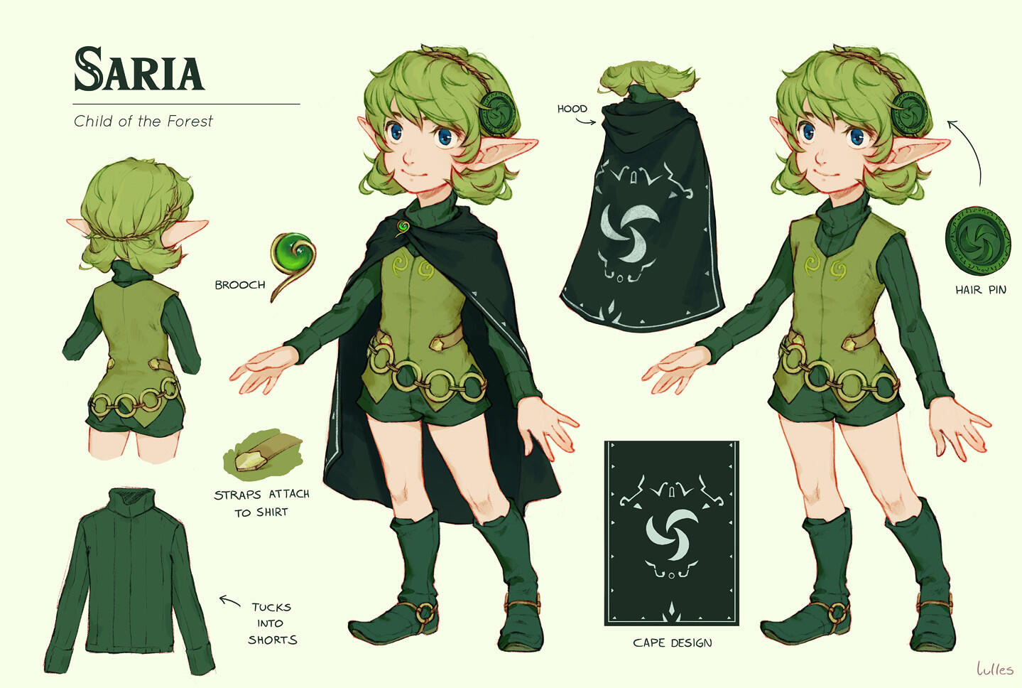 Redesign of Saria from The Legend of Zelda